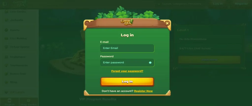 Greenluck Casino Login and Account Access